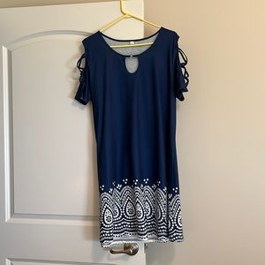 Navy blue dress
